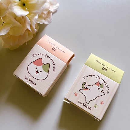 カバーパーフェクション トリプル ポット コンシーラー/the SAEM/パレットコンシーラーを使ったクチコミ(2枚目)