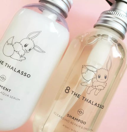クレンジングリペア&スムース 美容液シャンプー/スムースリペア&アクアセラム 美容液トリートメント エイトザタラソ スムースシャンプー&スムーストリートメント ポケモン デザイン スペシャルキット/エイトザタラソ/市販シャンプーの画像