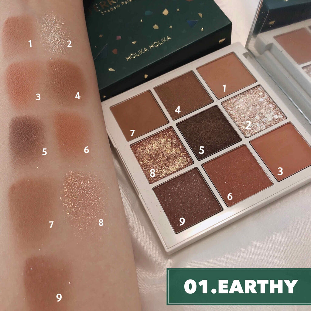 TERRAZZO Shadow palette/HOLIKA HOLIKA/アイシャドウパレットを使ったクチコミ（2枚目）