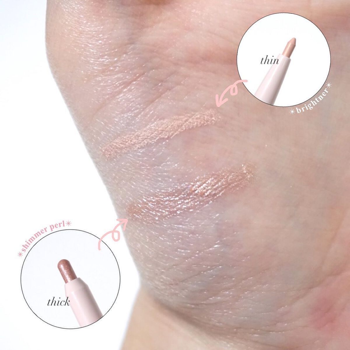  シュガー トゥインクル デュオ アイ スティック 01 DEWY NUDE/PERIPERA/スティックアイシャドウを使ったクチコミ（2枚目）