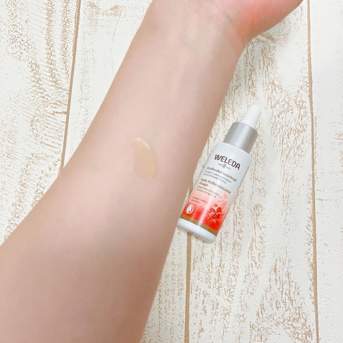 ざくろ フェイシャルオイル/WELEDA/フェイスオイルを使ったクチコミ（3枚目）
