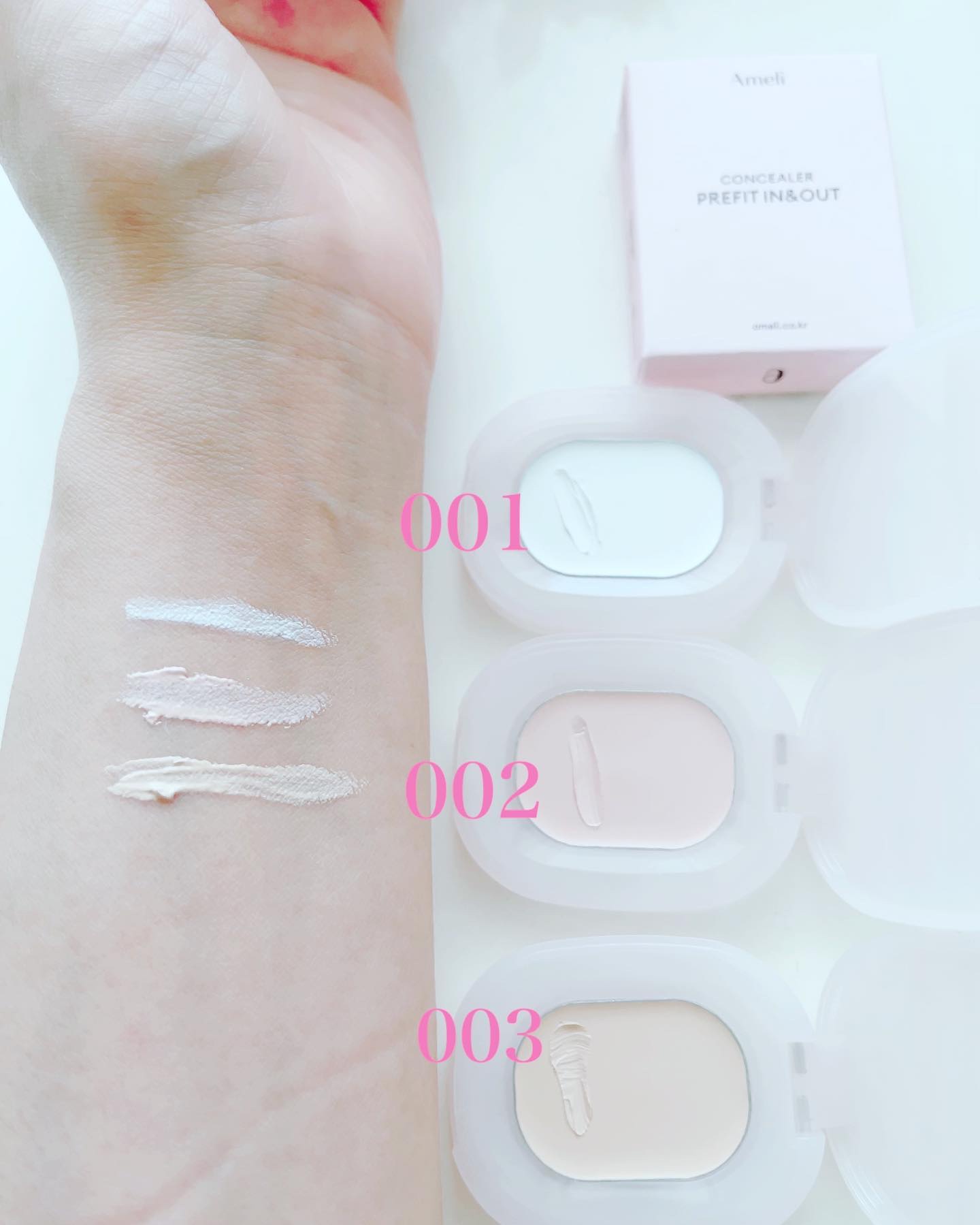 プレフィットイン＆アウトコンシーラー 003 Baby/Ameli/クリームコンシーラーを使ったクチコミ（3枚目）