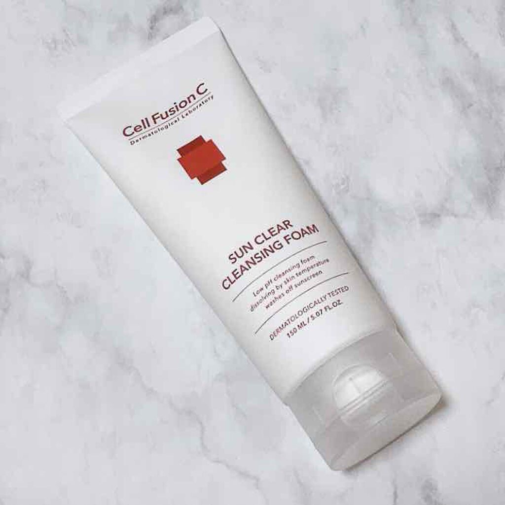 SUN CLEAR CLENSING FOAM/Cell Fusion C(セルフュージョンシー)/クレンジングクリームを使ったクチコミ(2枚目)