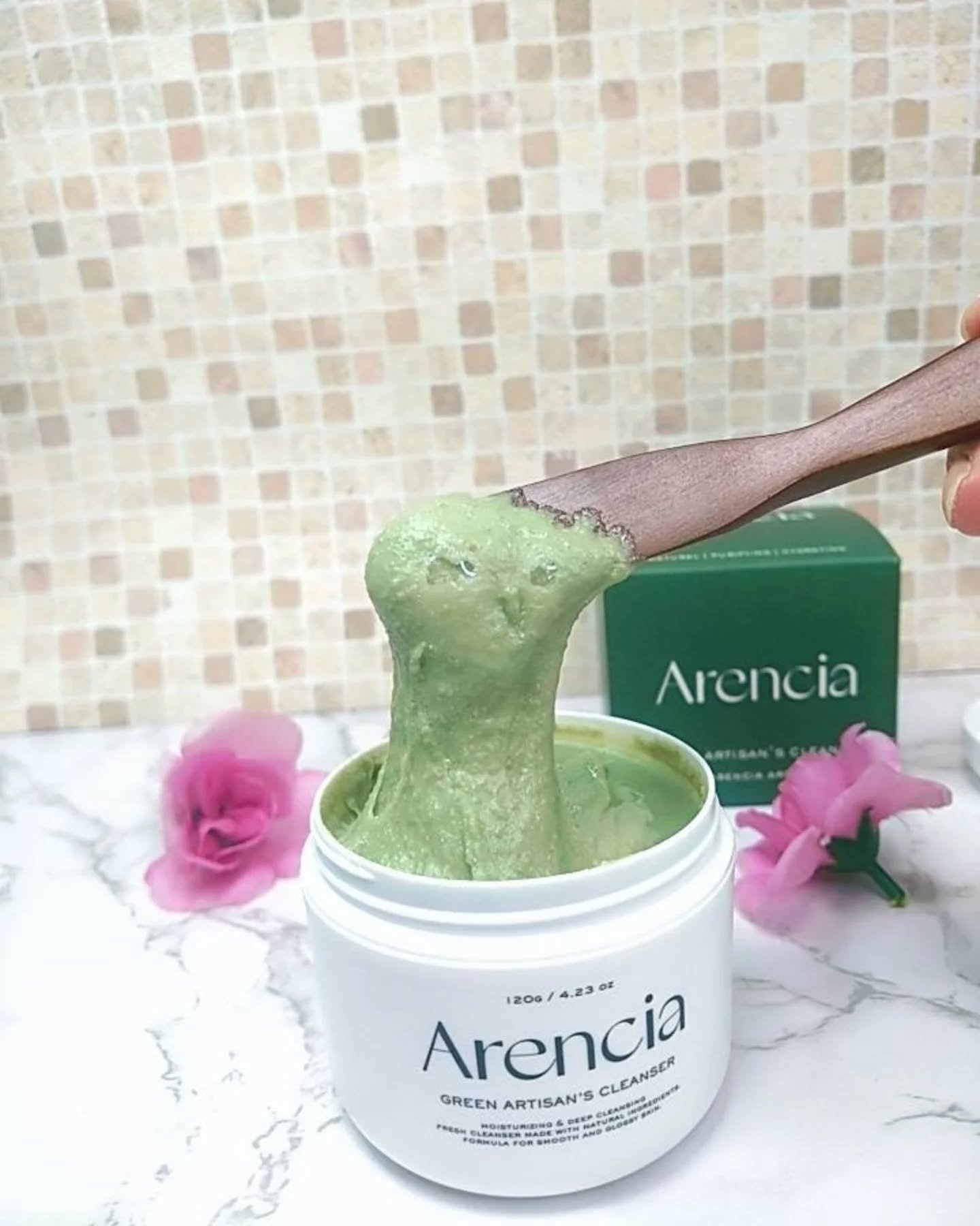 プレミアムもちソープ「グリーンアルティザン」/アレンシア/その他洗顔料を使ったクチコミ（2枚目）