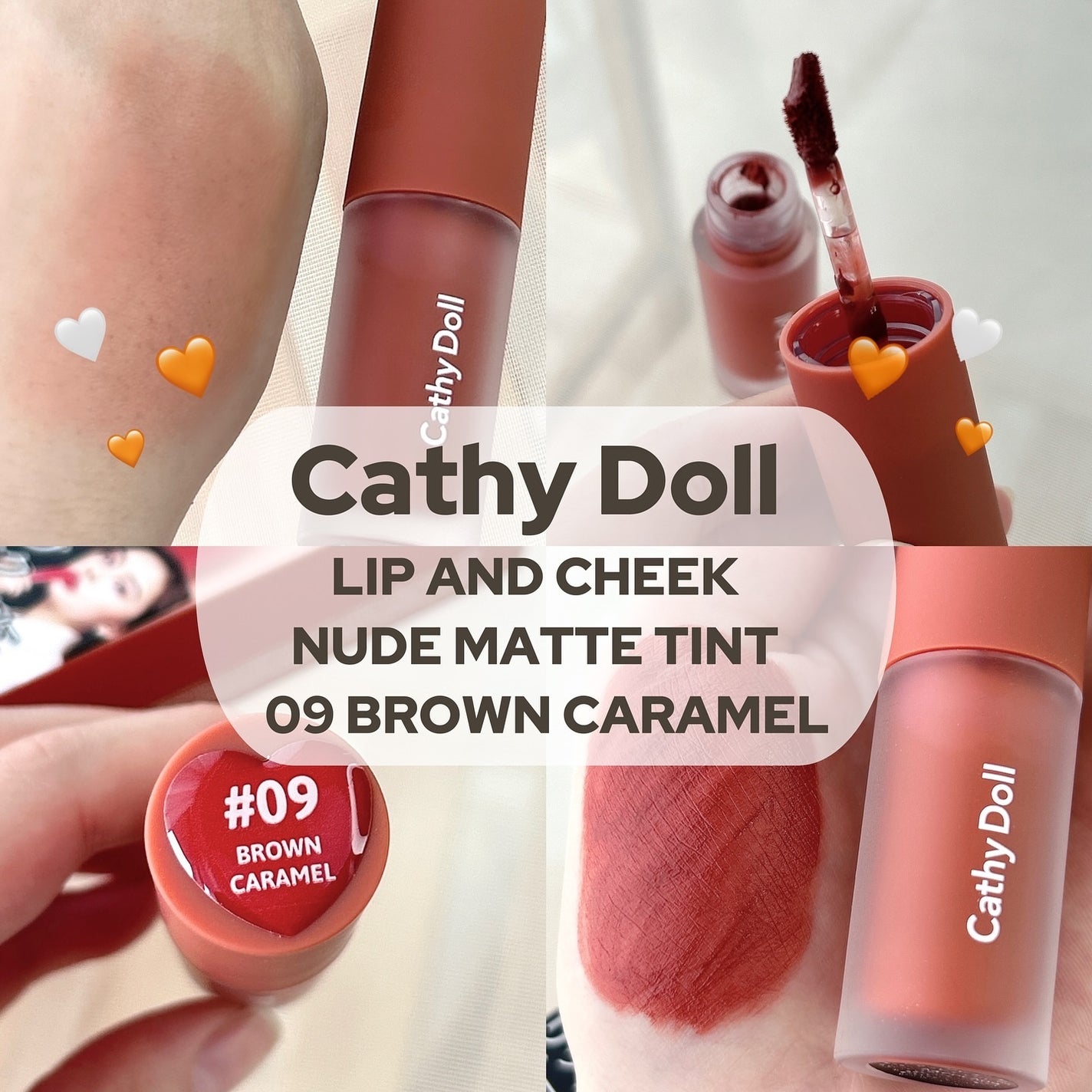 リップアンドチーク ヌードマットティント/CathyDoll/リップティントを使ったクチコミ(3枚目)