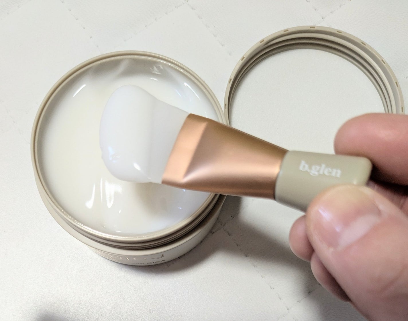 スリーピングマスク with CICA/b.glen/フェイスクリームを使ったクチコミ(3枚目)