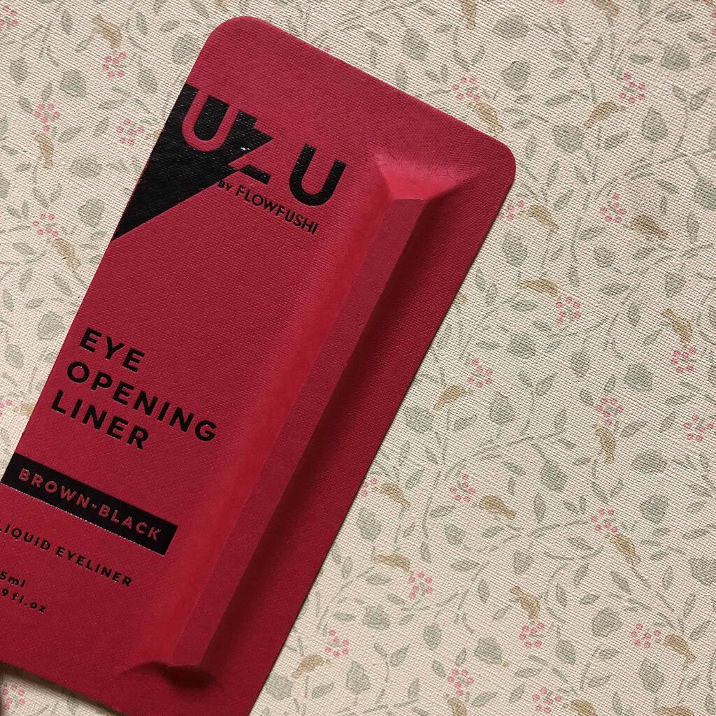 EYE OPENING LINER/UZU BY FLOWFUSHI/リキッドアイライナーを使ったクチコミ(1枚目)