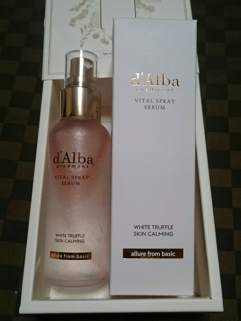 ダルバ ホワイトトリュフファーストスプレーセラム/ダルバ/ミスト状化粧水を使ったクチコミ（1枚目）