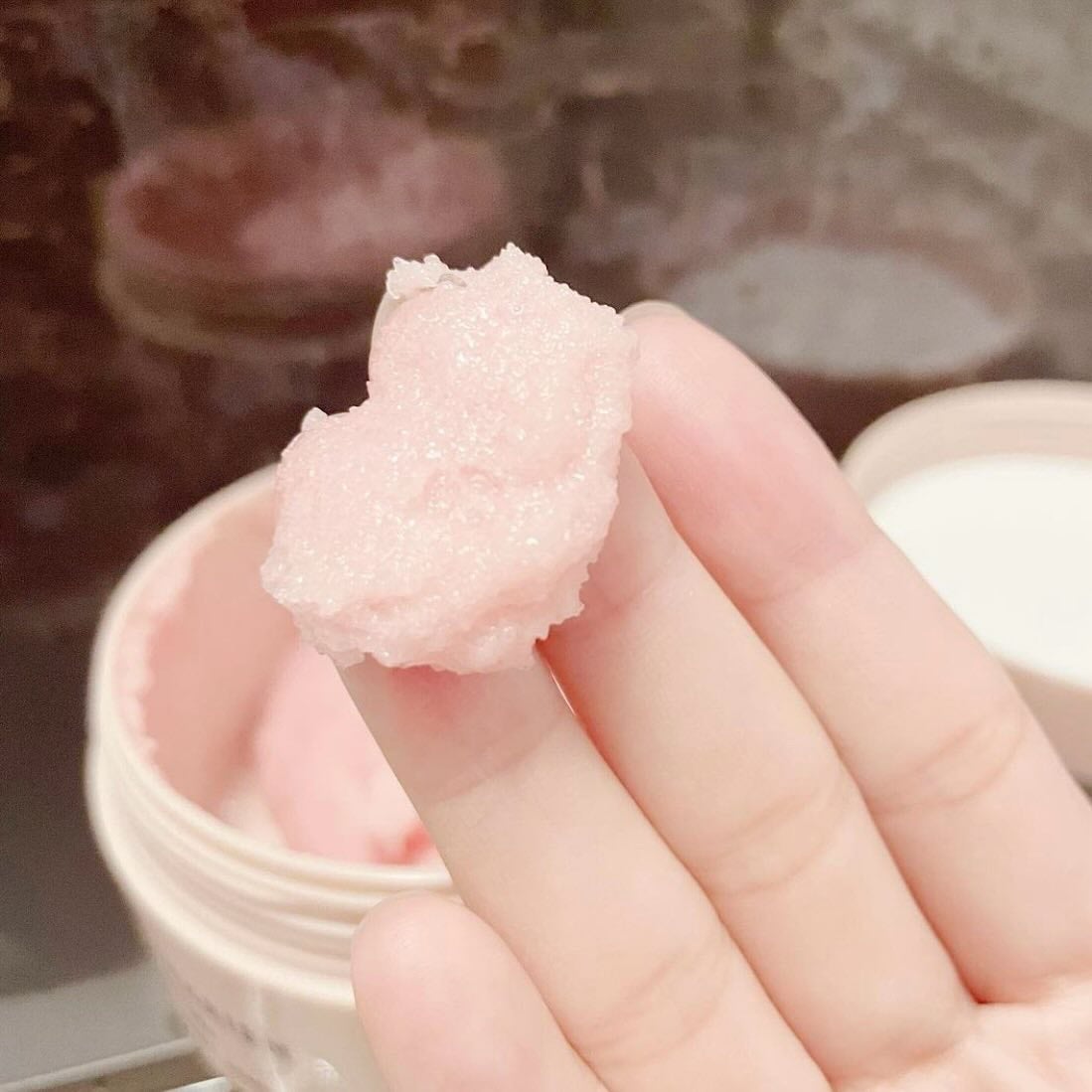 Q+Me スウィート ボム タラソ スクラブ/AGARISM/バスト・ヒップケアを使ったクチコミ(5枚目)