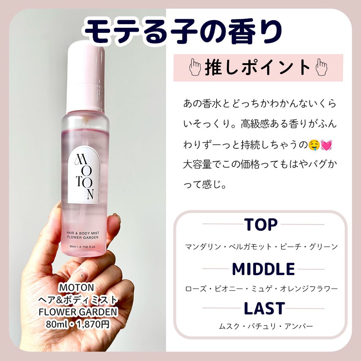 【旧】ミス ディオール ヘア ミスト/Dior/ヘアミストを使ったクチコミ(2枚目)