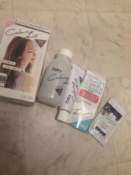 カラーリングミルク【旧】/パルティ/ヘアカラーを使ったクチコミ(2枚目)