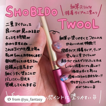 TWOOL ダブルアイリッドグルー/SHOBIDO/二重まぶた用アイテムを使ったクチコミ(1枚目)