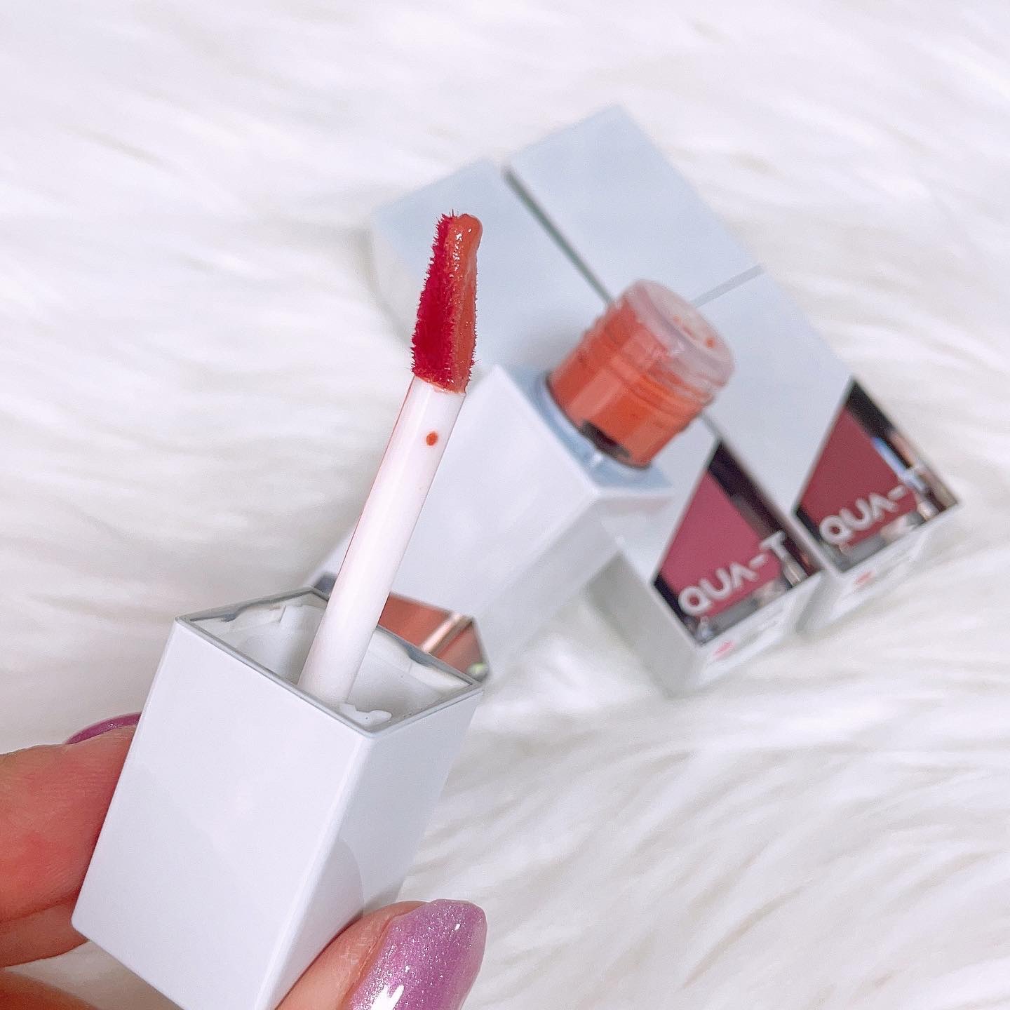 ザグラスタトゥーティント 01/QUA-T/リップティントを使ったクチコミ（2枚目）