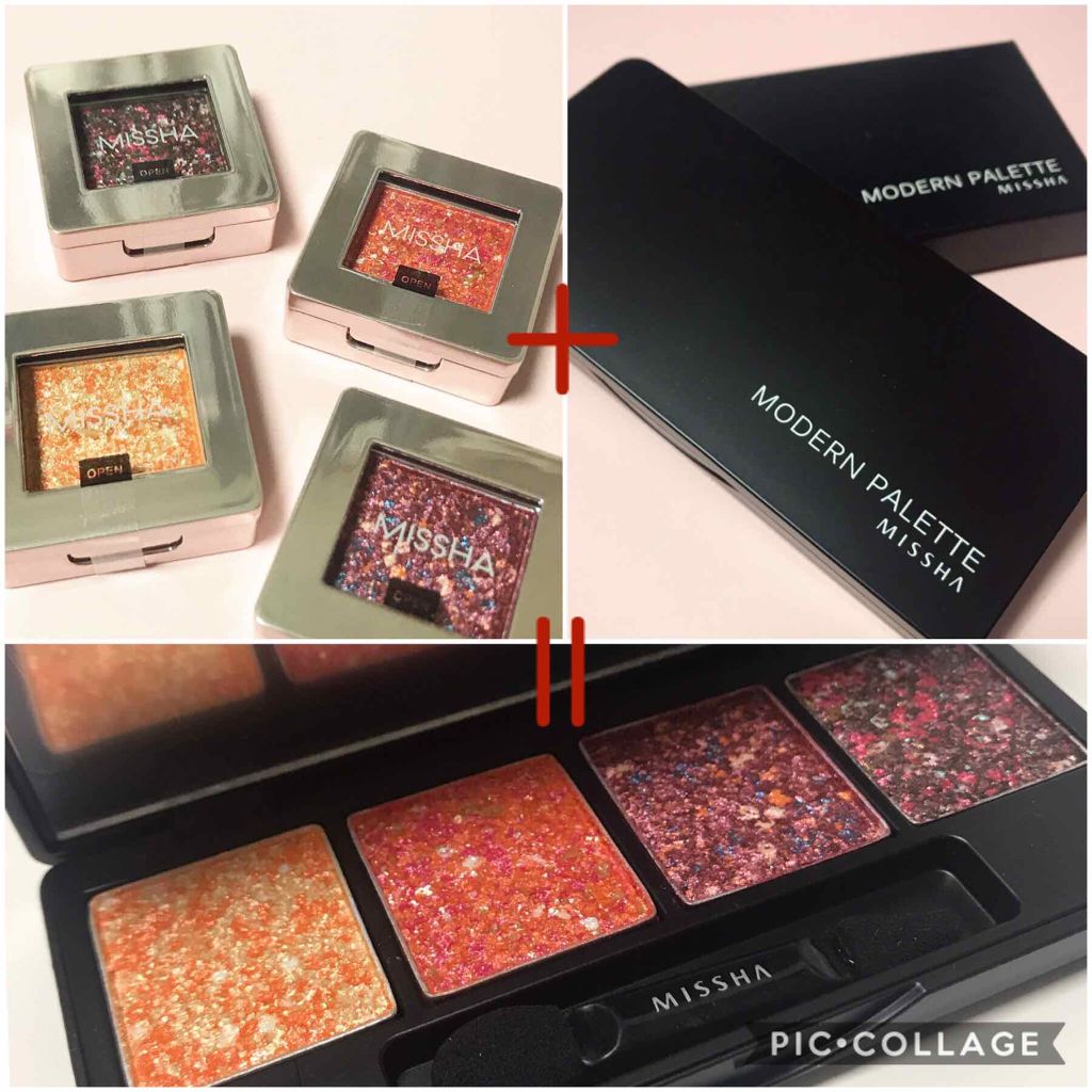 グリッタープリズム シャドウ/MISSHA/グリッターを使ったクチコミ（3枚目）