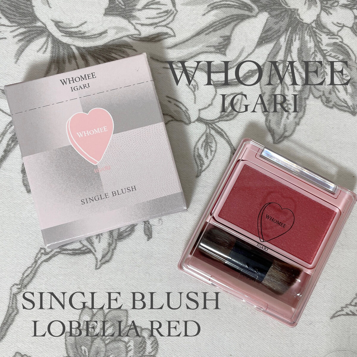 フーミー シングルブラッシュ ロベリアレッド/WHOMEE/パウダーチークを使ったクチコミ（1枚目）