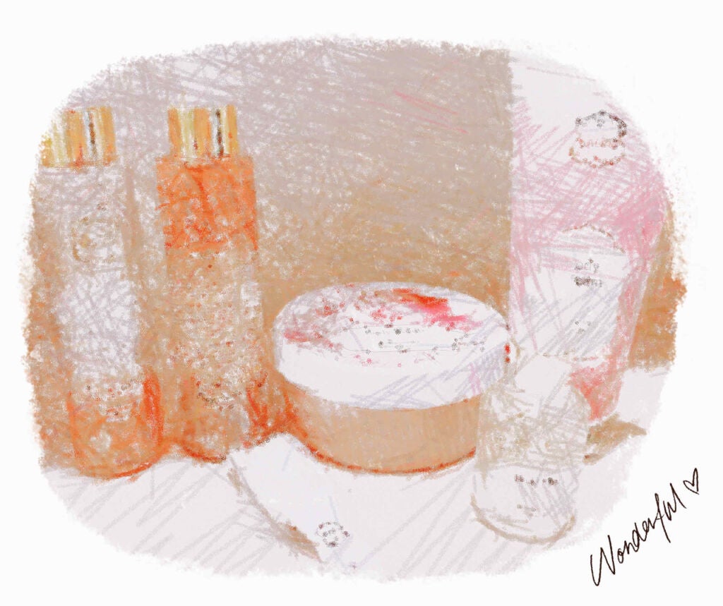 ボディスクラブ チェリーブロッサム/Laline/ボディスクラブを使ったクチコミ(1枚目)