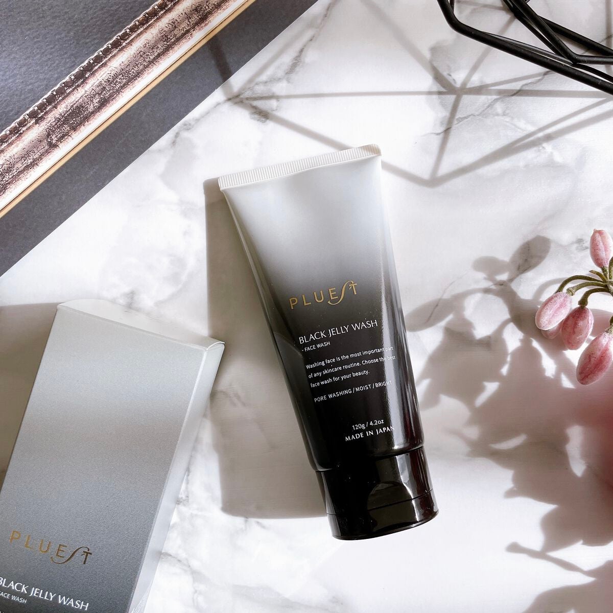 BLACK JELLY WASH(ブラックジェリーウォッシュ)/PLUEST/その他洗顔料を使ったクチコミ(1枚目)