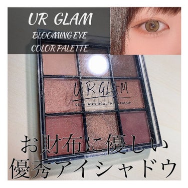 UR GLAM　BLOOMING EYE COLOR PALETTE/U R GLAM/アイシャドウパレットを使ったクチコミ（1枚目）