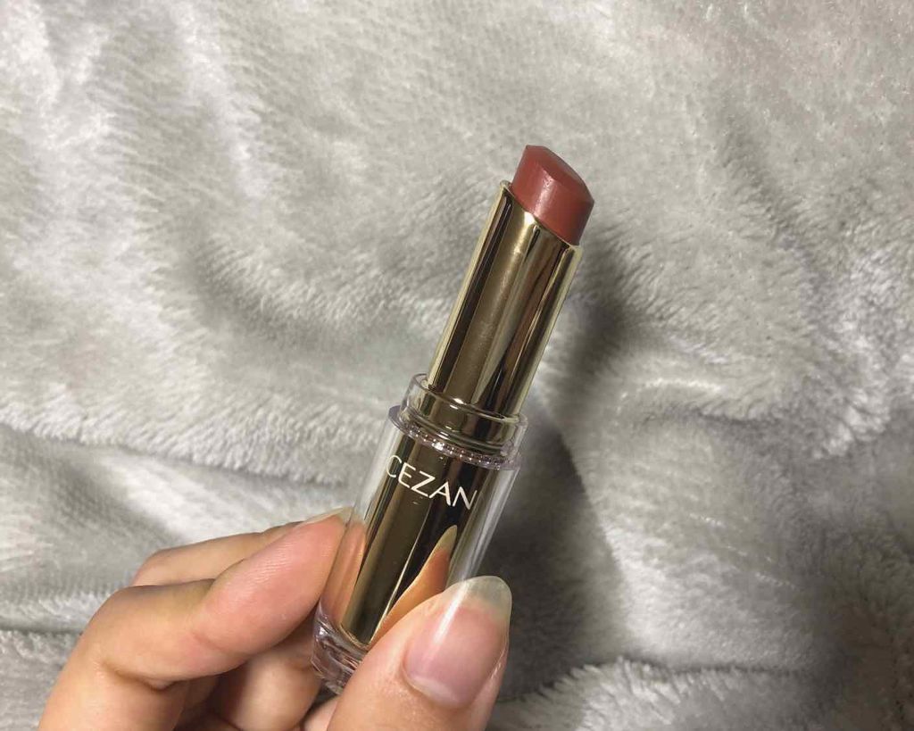 ラスティンググロスリップ/CEZANNE/口紅を使ったクチコミ（2枚目）