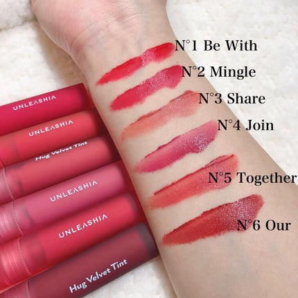 Luv Hug Velvet Tint/unleashia/口紅を使ったクチコミ(2枚目)