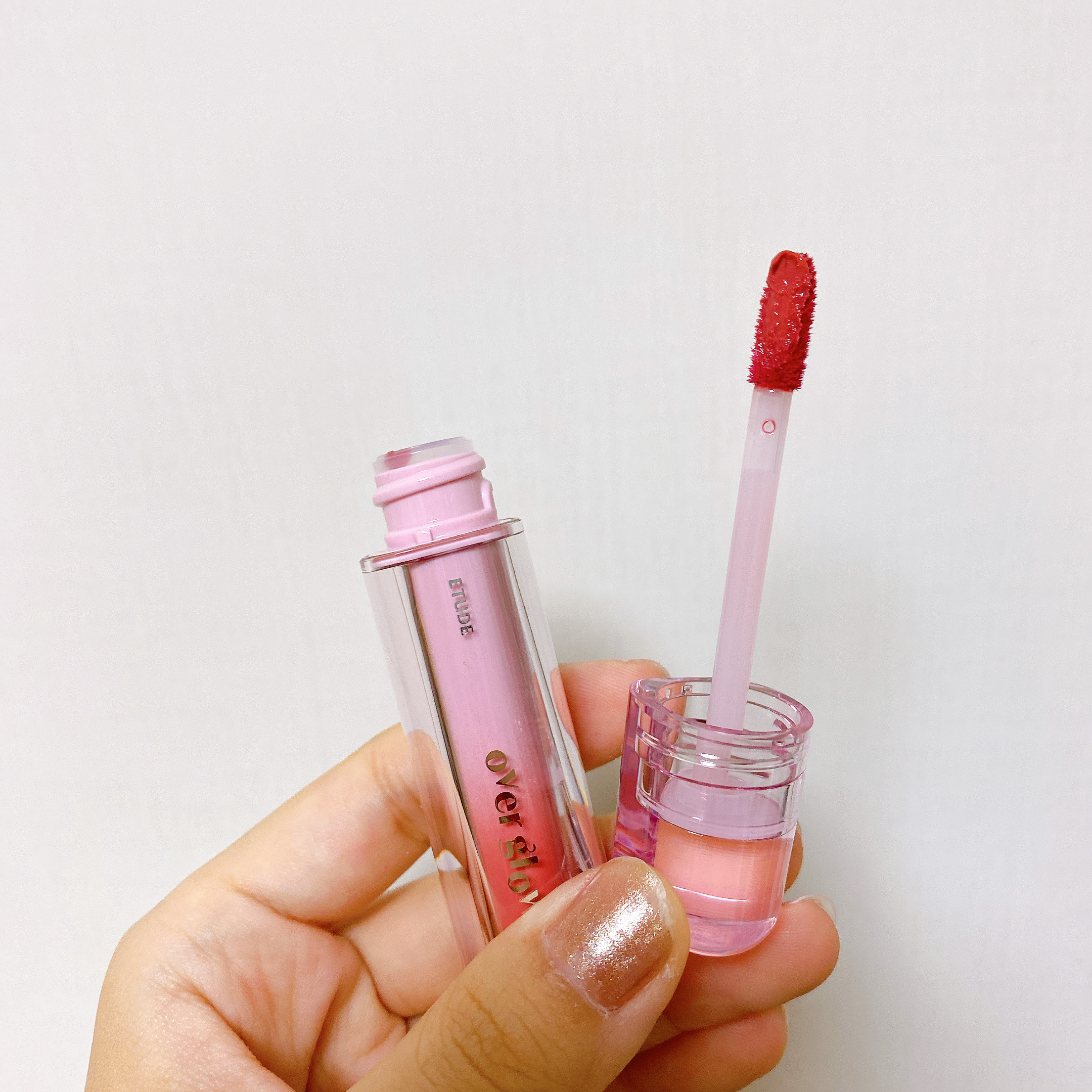 オーバーグロウティント フェイクレッド/ETUDE/リップティントを使ったクチコミ（1枚目）