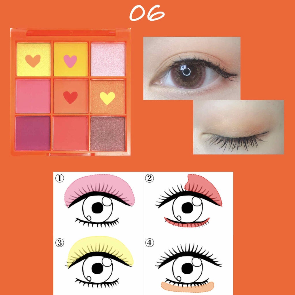 UR GLAM BLOOMING EYE COLOR PALETTE/U R GLAM/アイシャドウパレットを使ったクチコミ(3枚目)