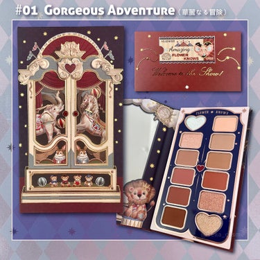 サーカスシリーズ12色アイシャドウパレット   01 Gorgeous Adventure/FlowerKnows/アイシャドウパレットを使ったクチコミ（2枚目）