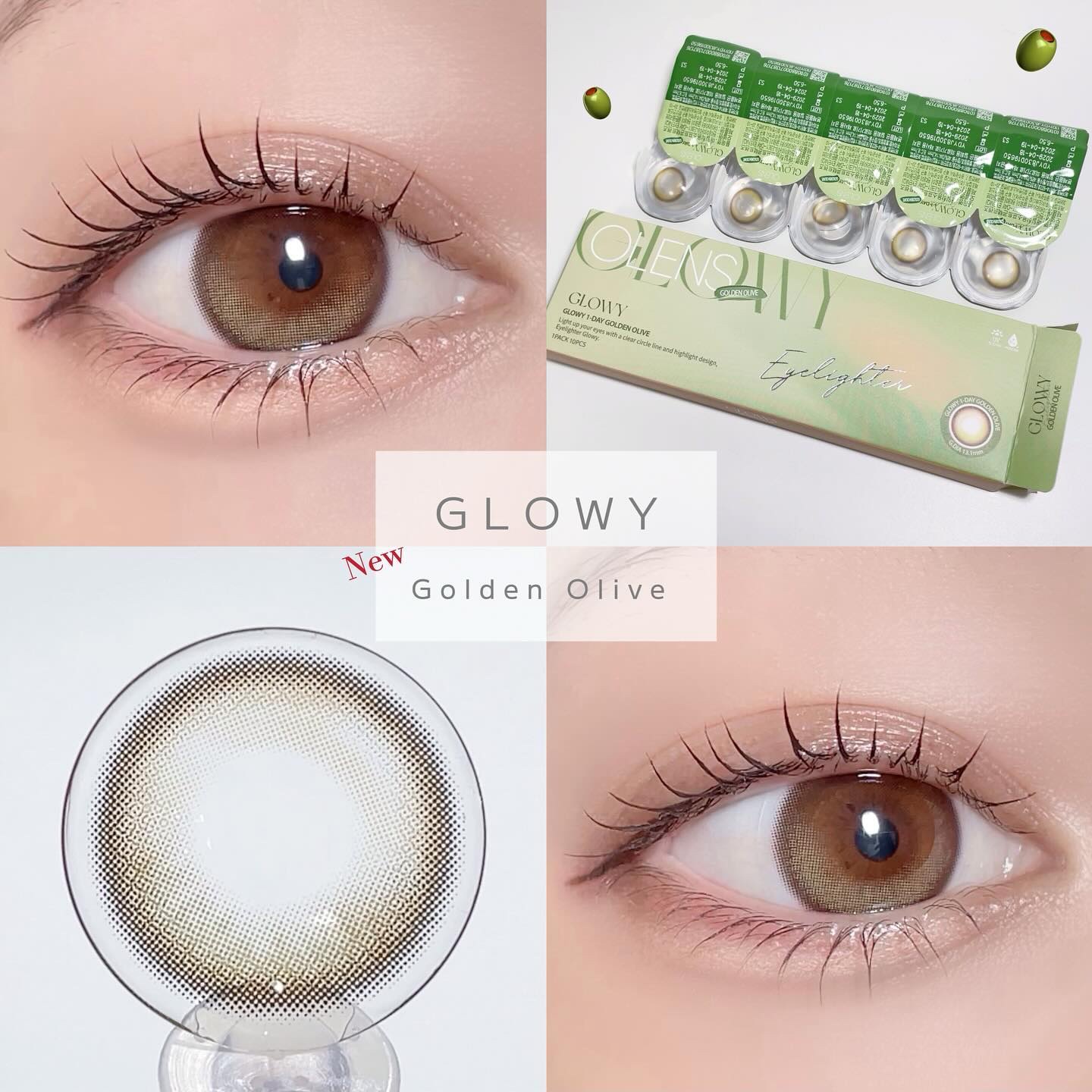 Glowy 1day/OLENS/ワンデー（１DAY）カラコンを使ったクチコミ（1枚目）