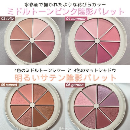 ミドルトーンアイシャドウコレクターパレット/Laka/アイシャドウパレットを使ったクチコミ(4枚目)