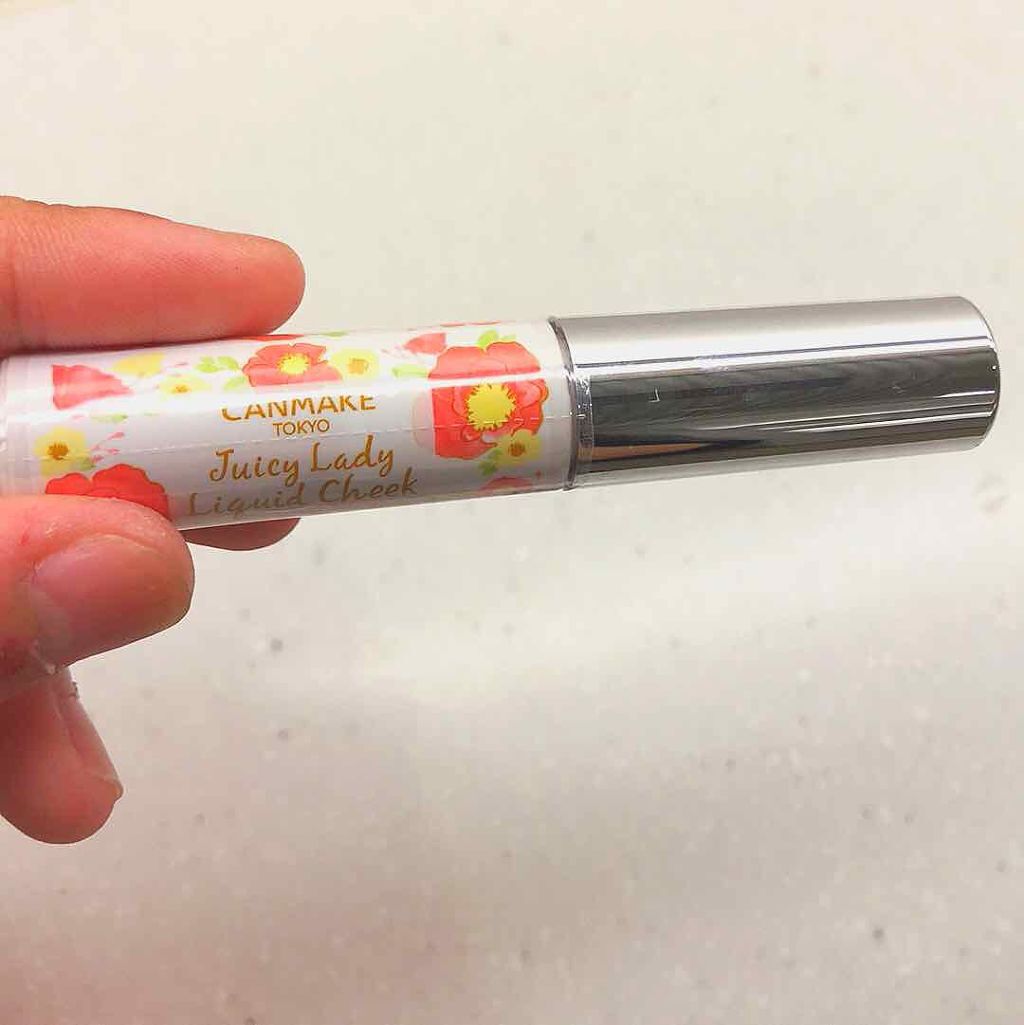ジューシーレディリキッドチーク/キャンメイク/リキッドチークを使ったクチコミ(1枚目)