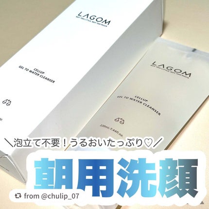 ラゴム ジェルトゥウォーター クレンザー(朝用洗顔)/LAGOM /その他洗顔料を使ったクチコミ(1枚目)