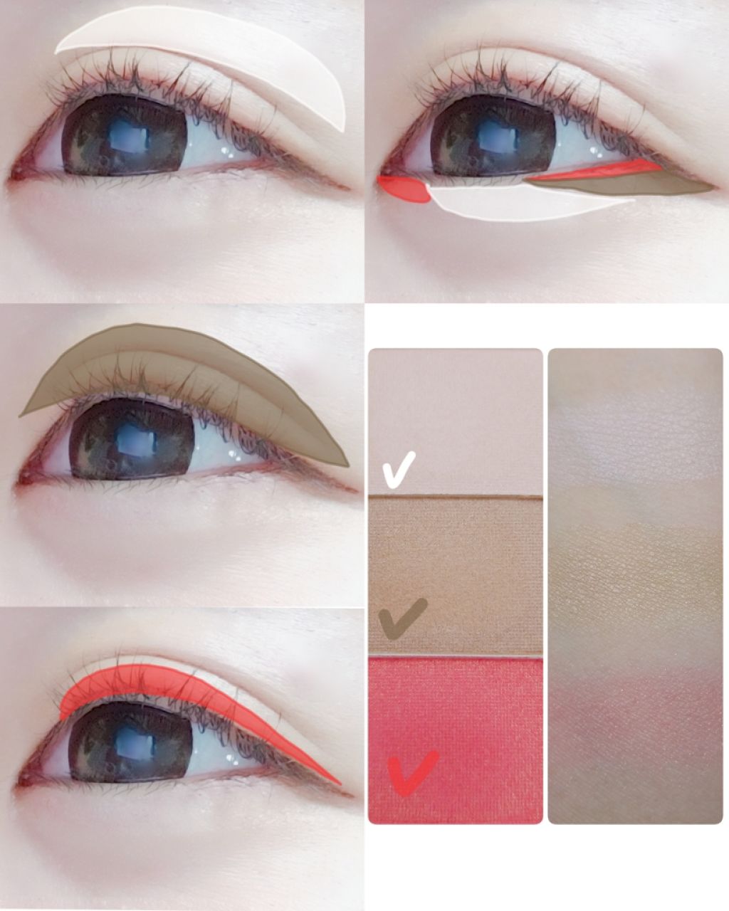 MCスリムアイシャドウ/3COINS/アイシャドウパレットを使ったクチコミ(2枚目)