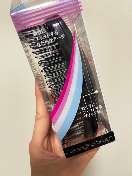 マペペ デタングリングブラシのクチコミ「【ヘアブラシ固めの探してたらやっと見つけた👀】
•*¨*•.¸¸☆*・゚☆。.:*・゜•*¨.....」(2枚目)