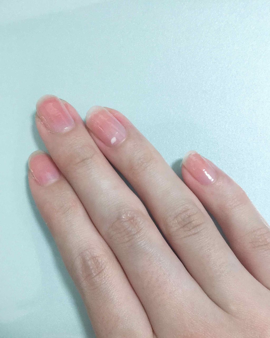 グロッシーコート コーラルコート【旧】/スキューズミー/オールインワンネイルを使ったクチコミ（3枚目）