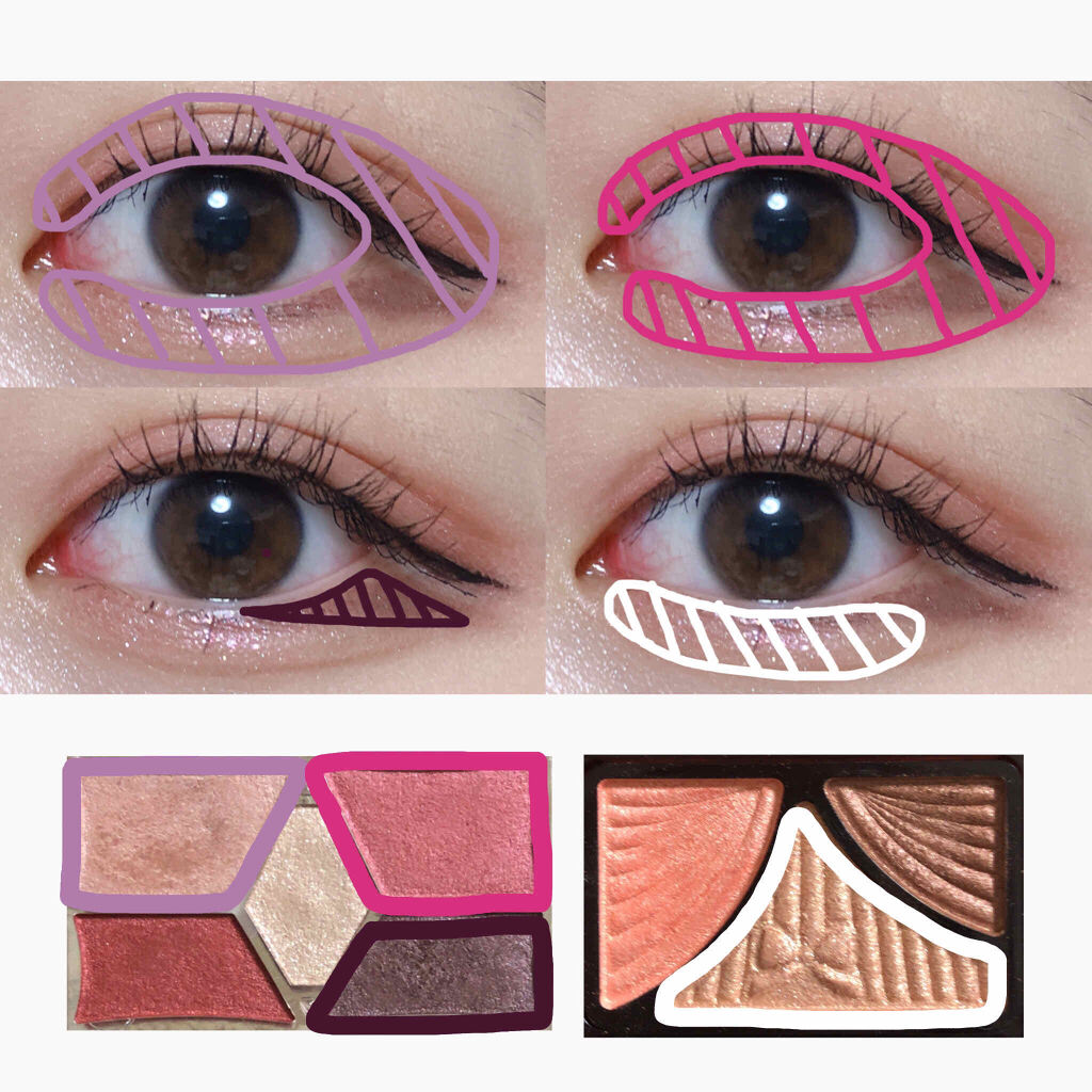 ジューシーピュアアイズ/キャンメイク/アイシャドウパレットを使ったクチコミ（2枚目）