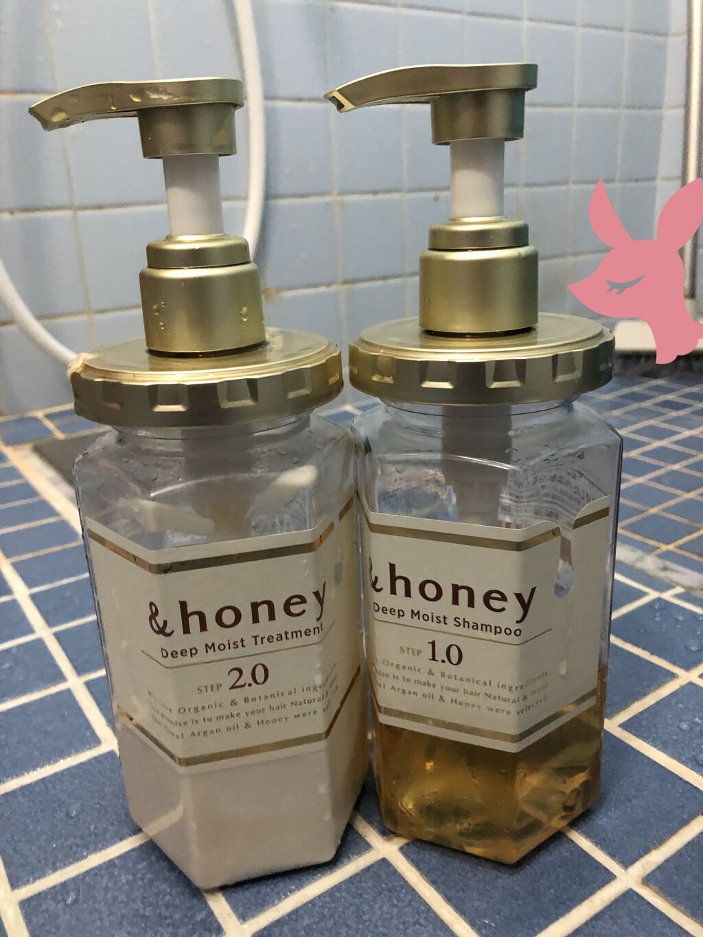 ディープモイスト シャンプー1.0／ヘアトリートメント2.0/&honey/市販シャンプーを使ったクチコミ（3枚目）