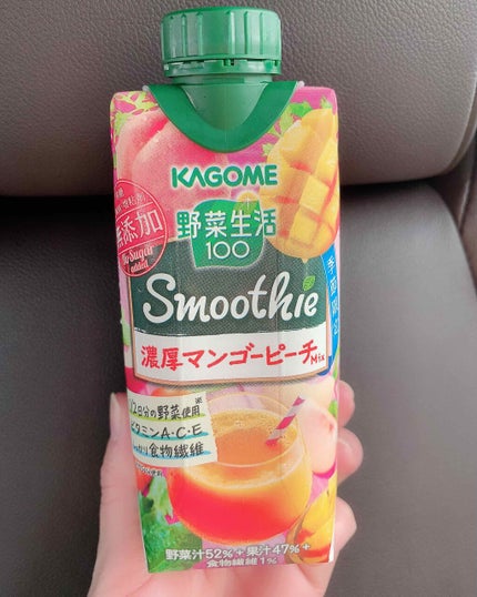 試してみた】Smoothie 濃厚マンゴーピーチmix 野菜生活100の 試してみた】Smoothie 濃厚マンゴーピーチmix 野菜生活100の