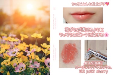 ジルスチュアート ルージュ リップブロッサム 102 petit cherry/JILL STUART/口紅の画像