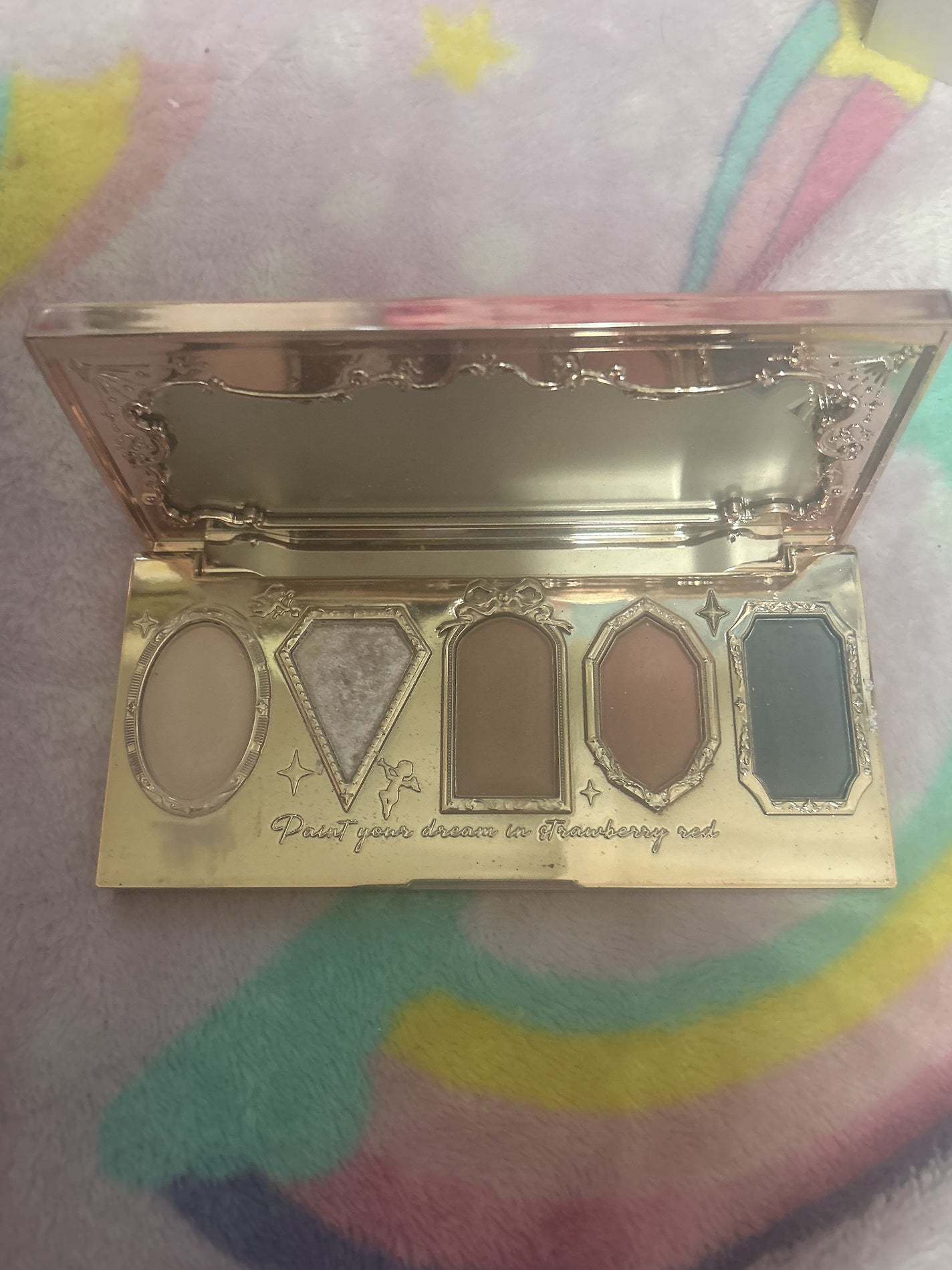 ストロベリーロココ アイシャドウパレット/FlowerKnows/アイシャドウパレットを使ったクチコミ(5枚目)