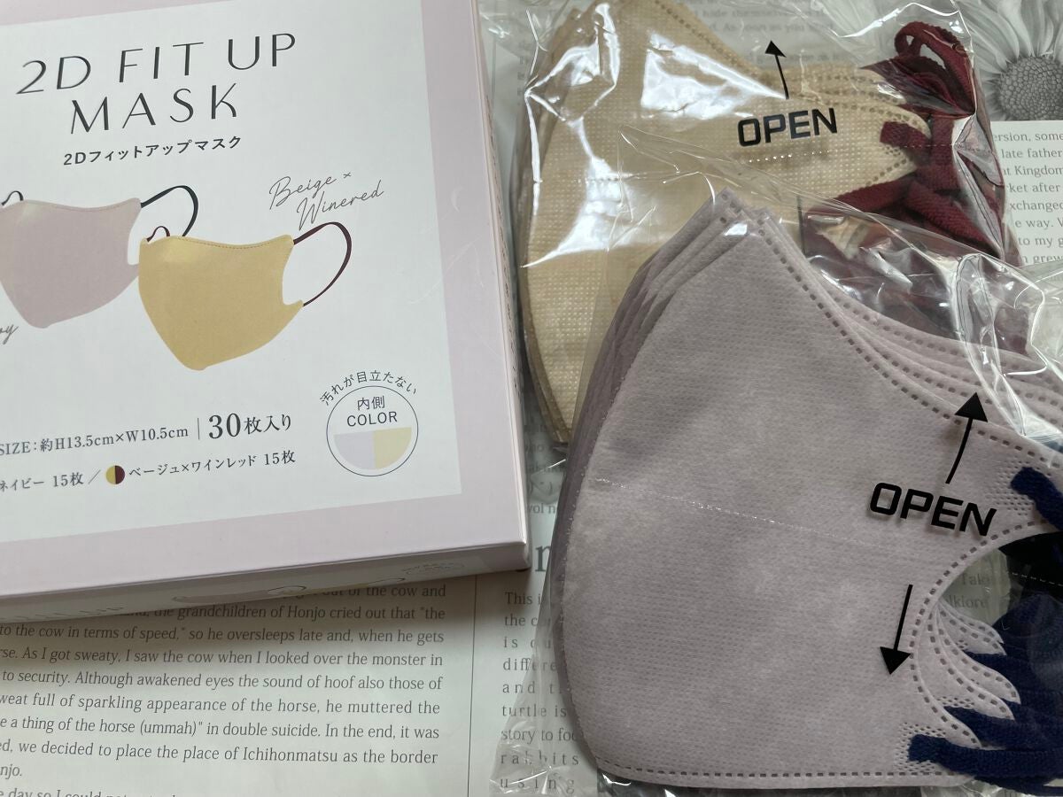 NON-WOVEN FACE MASK/3COINS/マスクを使ったクチコミ(1枚目)