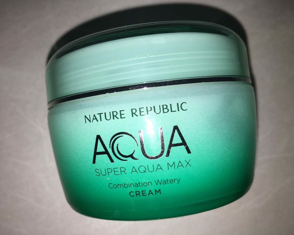スーパーアクアマックス水分クリーム/ネイチャーリパブリック/フェイスクリームを使ったクチコミ(1枚目)