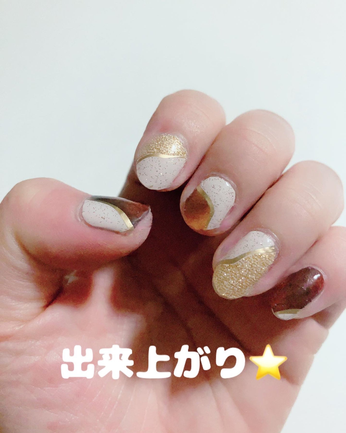 セミキュアジェルネイルシール ハンド用/LYSD’OR/ネイルシールを使ったクチコミ(3枚目)