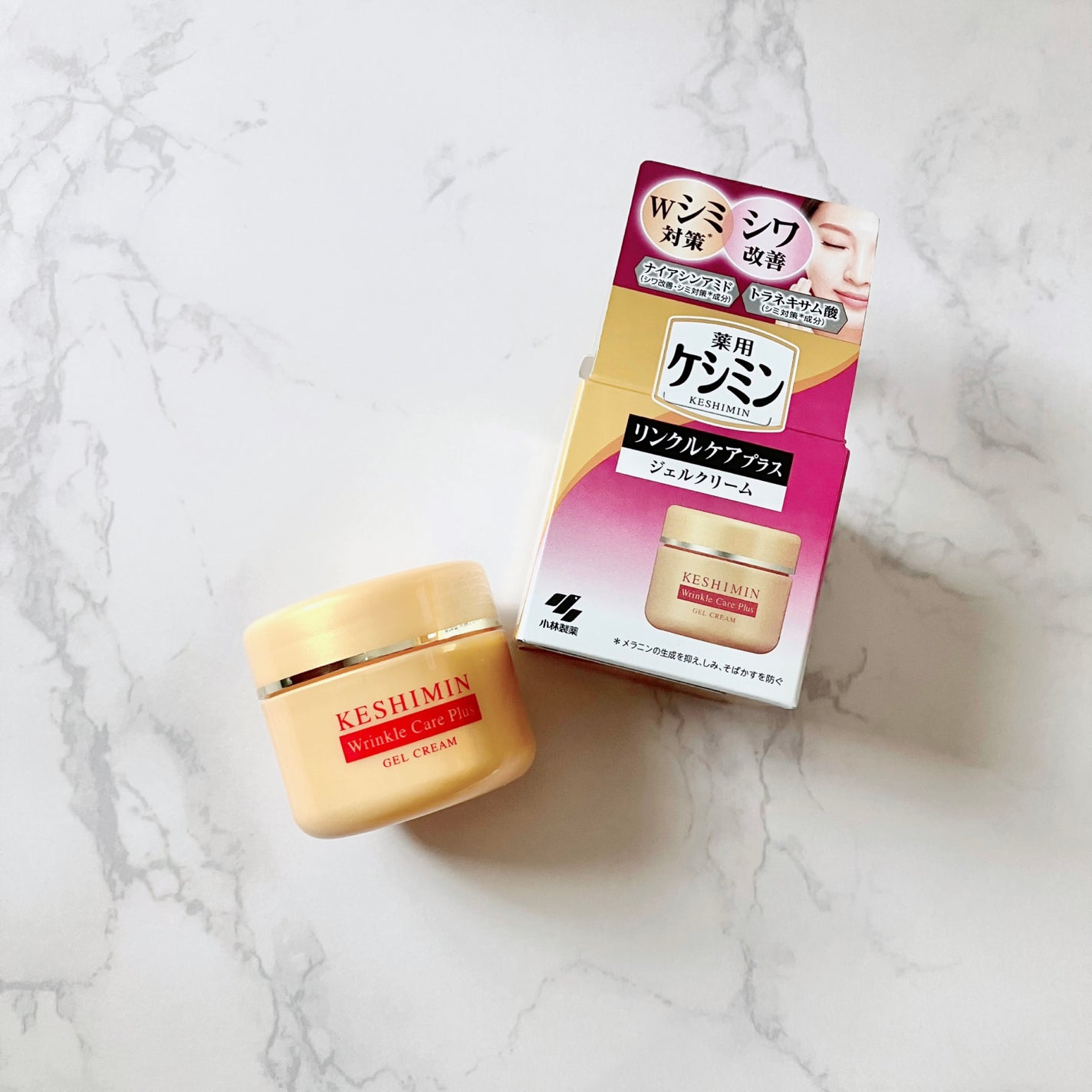 リンクルケアプラスジェルクリーム/ケシミン/フェイスクリームを使ったクチコミ(4枚目)