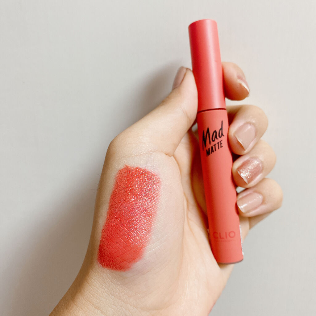 マッド マット ティント 07 PEACH MOUSSE/CLIO/口紅を使ったクチコミ（1枚目）