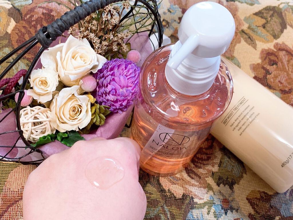 ディープモイスト シャンプー／トリートメント/NALOW/市販シャンプーを使ったクチコミ（2枚目）