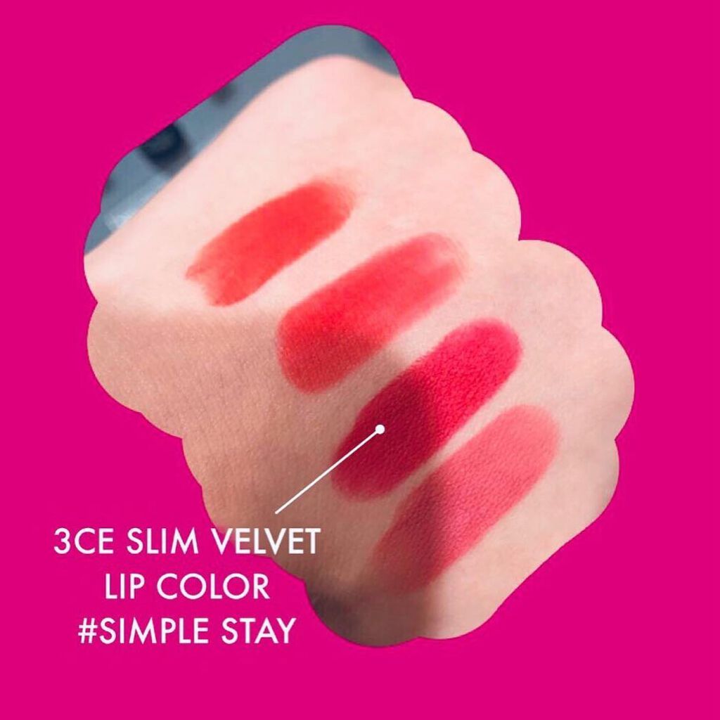 3CE SLIM VELVET LIP COLOR/3CE/口紅を使ったクチコミ(2枚目)