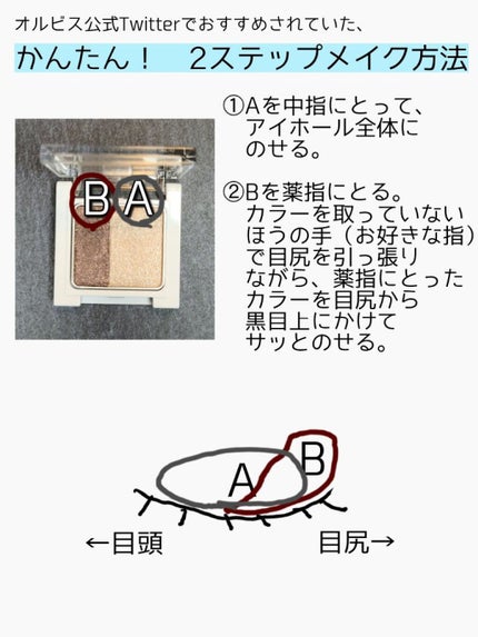 ツイングラデーションアイカラー/オルビス/アイシャドウパレットを使ったクチコミ(6枚目)