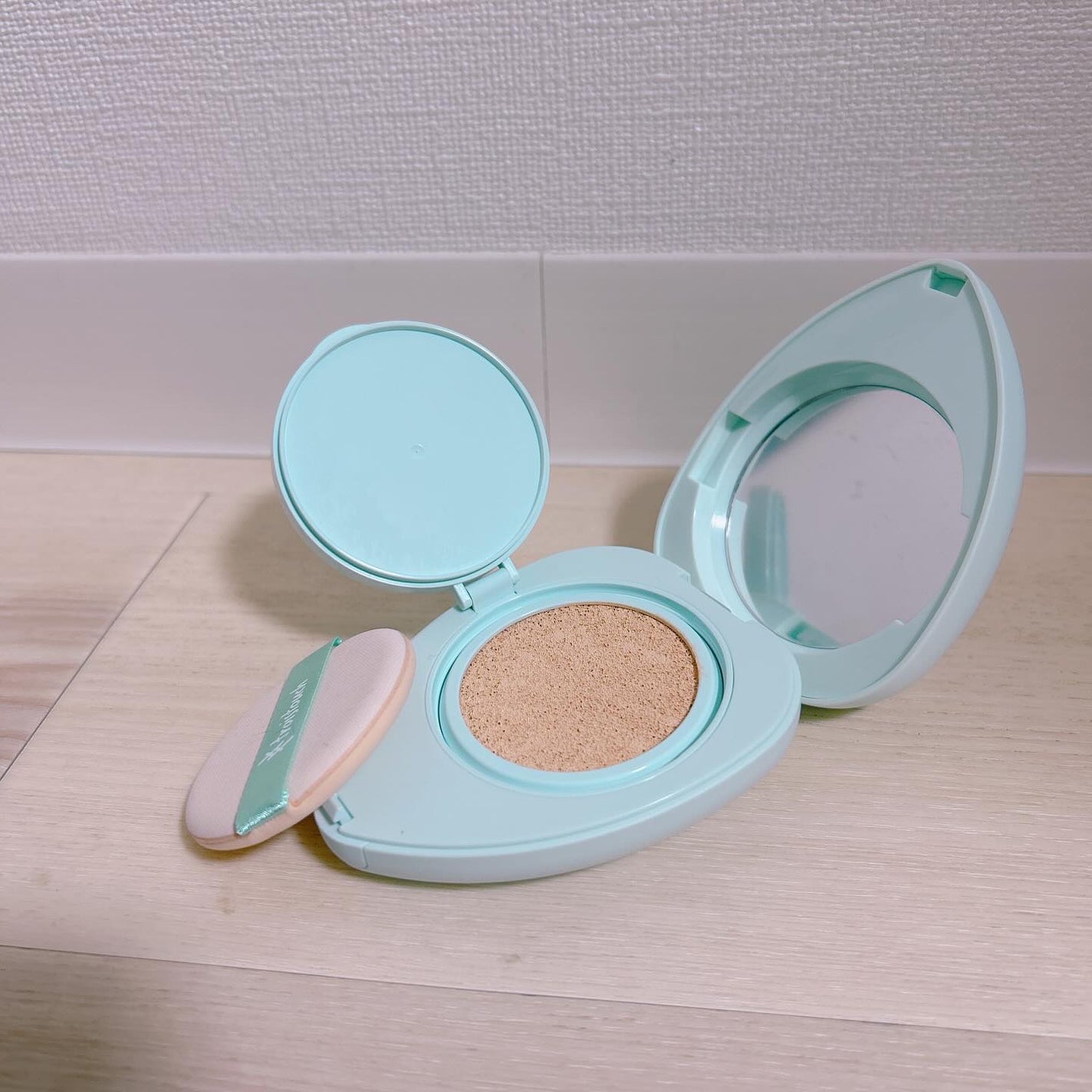 トワタッチ ハートクッション アクアベア/troistouch/クッションファンデーションを使ったクチコミ(3枚目)