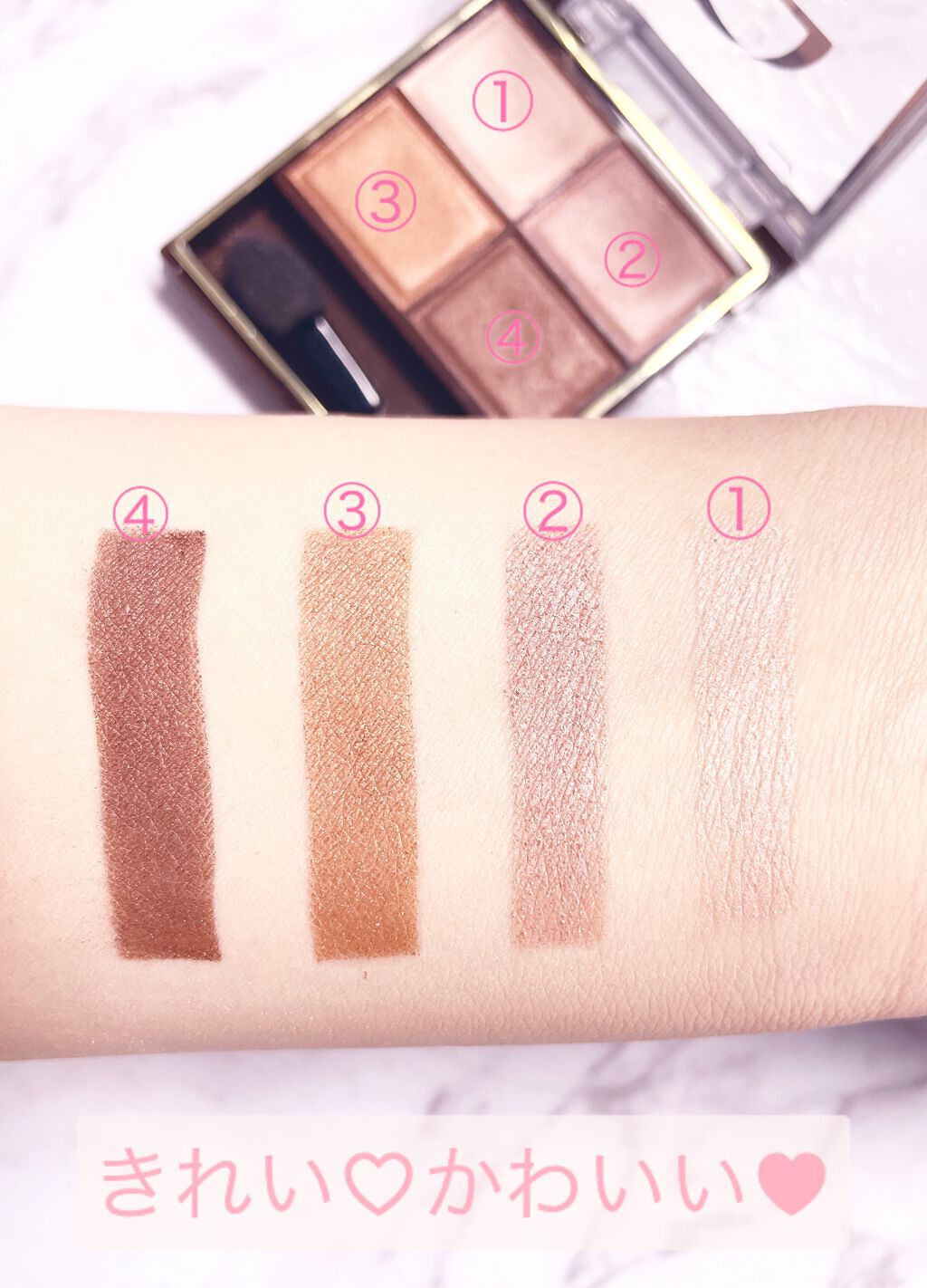 スキニーリッチシャドウ/excel/アイシャドウパレットを使ったクチコミ（3枚目）