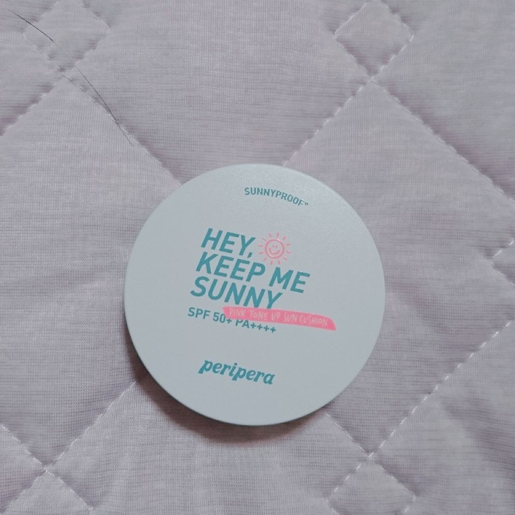 サニープルーフ ピンクトーンアップサンクッション/PERIPERA/化粧下地を使ったクチコミ(2枚目)